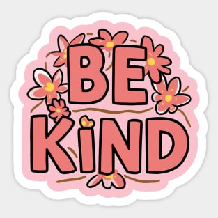 Be Kind flower Sticker